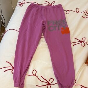 Purple Free City Sweatpants Size XS Rainbow